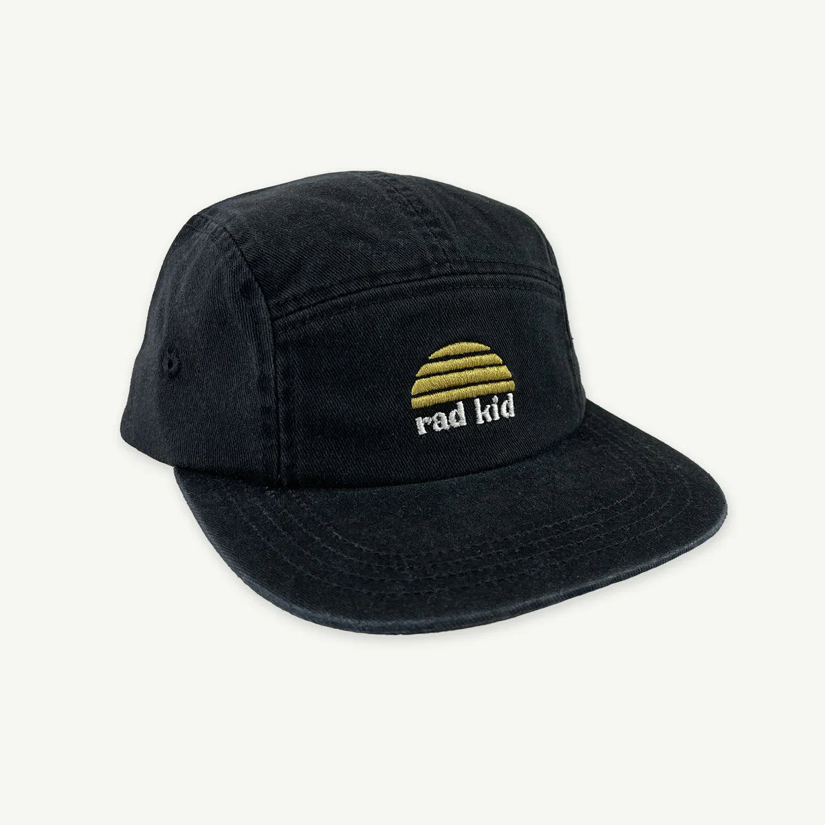 Rad Kid 5 Panel Cap Washed Black - Kids