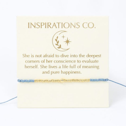 Inspiration Bracelet Charcoal and Gold