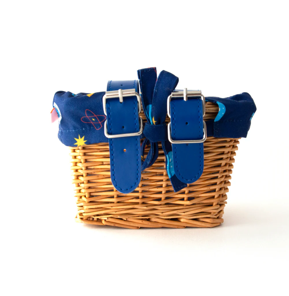 Beep Kids Wicker Basket with Rocket Liner