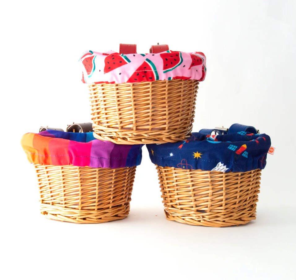 Beep Kids Wicker Basket with Rocket Liner