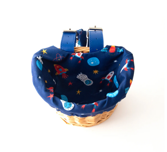 Beep Kids Wicker Basket with Rocket Liner