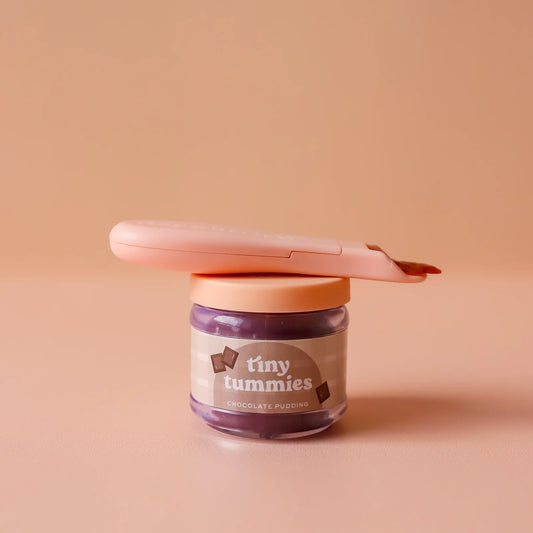 Chocolate Pudding food jar and spoon set