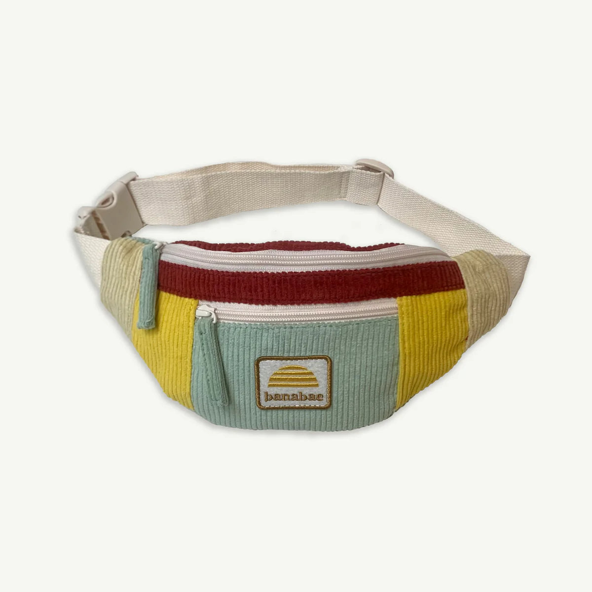 Kids Corduroy Splice Eco Belt Bag - Primary