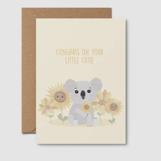 Little Cutie | Aussie Card, Baby Shower, Newborn, Pregnancy