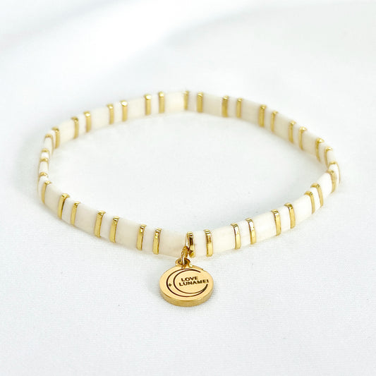 Love Bracelet Off White and Gold