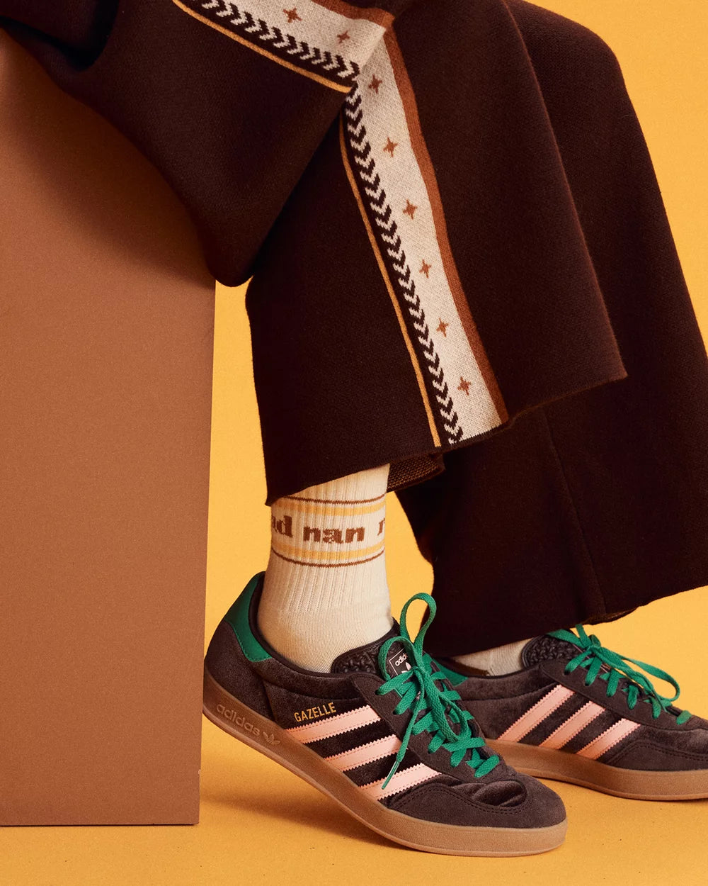 Rad Nan and Floral Check Ladies Organic Cotton Sock Pack