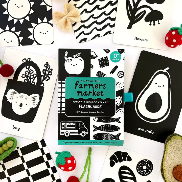 High Contrast Flashcards For Baby - Sensory Newborn