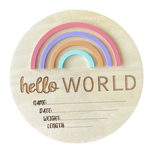 Hello World - Rainbow Pastels